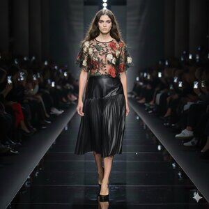 Floral Lace Sheer Top 3X